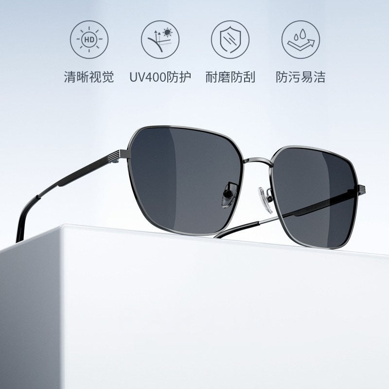 Wholesale Vintage Metal Ultralight Square Polarized UV Protection Sunglasses