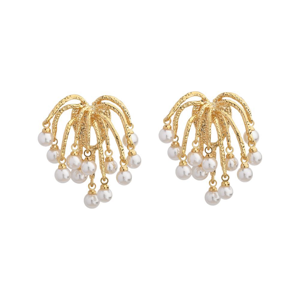 Wholesale Gorgeous Fireworks Pearl Tassel Earrings