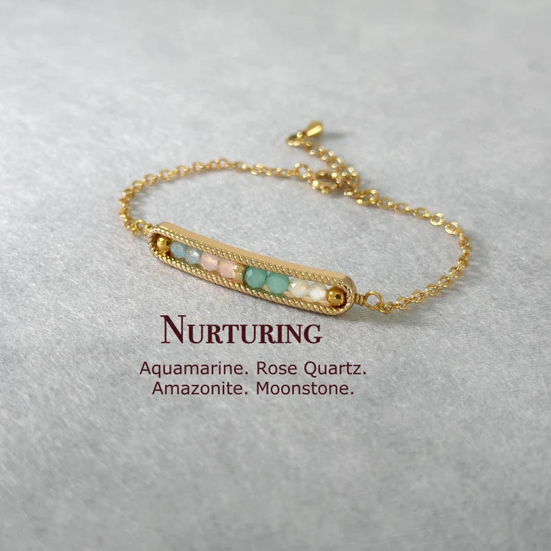Wholesale Stylish Handmade Faceted Natural Stone Beaded Bracelet Set Multicolor Crystal Jewelry Accessory For Gift And Everyday Wear