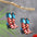 Wholesale  Independence Day Element Wooden Boots Earrings
