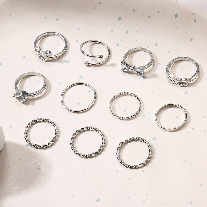 Wholesale  High-grade Diamond Cartoon Ring Set