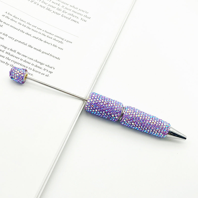 Wholesale DIY Plated Colorful Full Diamond Beadable Pen