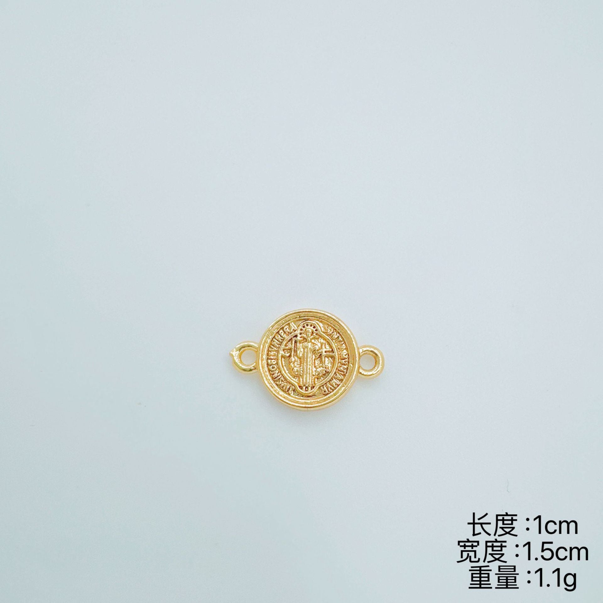 Wholesale Double Hollow Pendant Copper Electroplated DIY Jewelry Making Charm Fashion Accessory