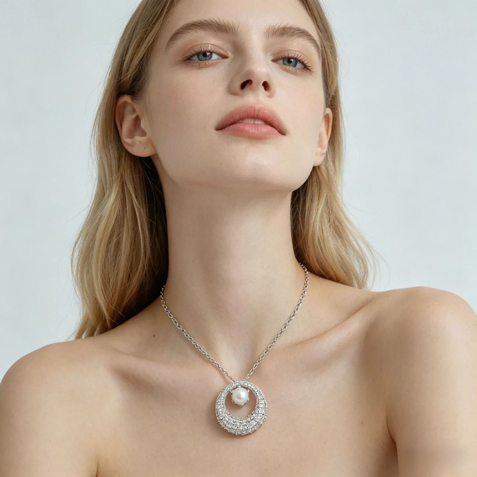 Wholesale Real Gold Plated Copper Zircon Jewelry Set Light Luxury Style Fashion Accessory for Women