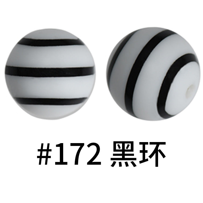 Wholesale 50pcs Western Style Leopard Skull Color Aztec Printed Silicone Balls Beads ACC-BDS-HeSheng005