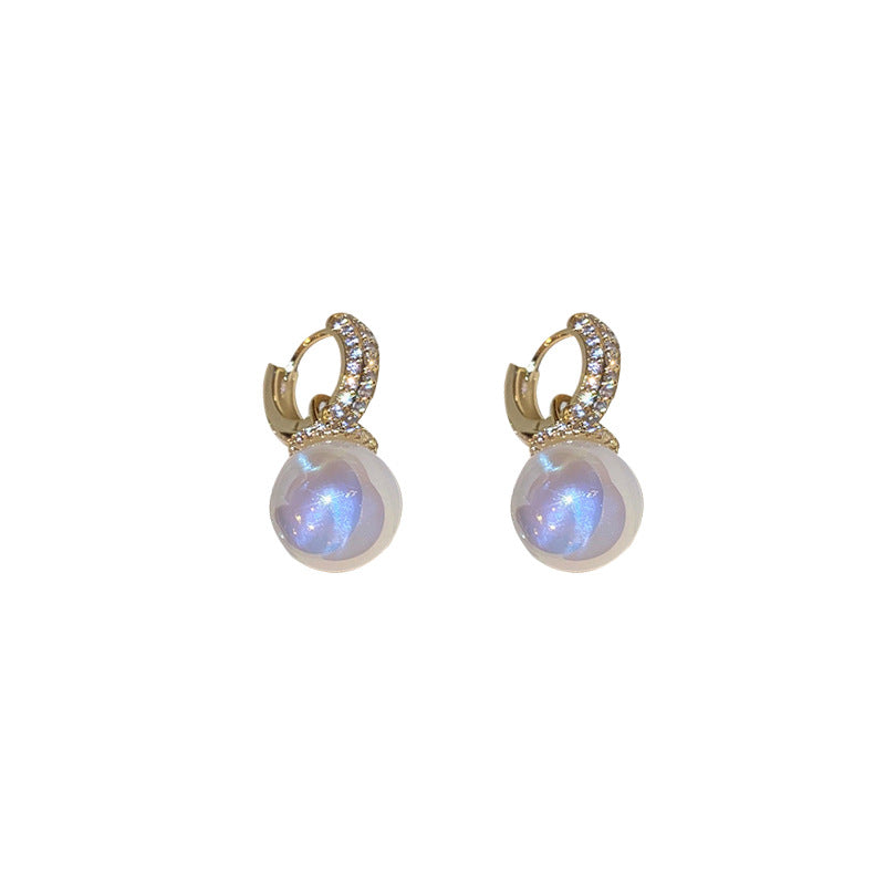 Wholesale Mermaid Pearl Earrings Simple and Versatile Earrings ACC-ES-Weim003