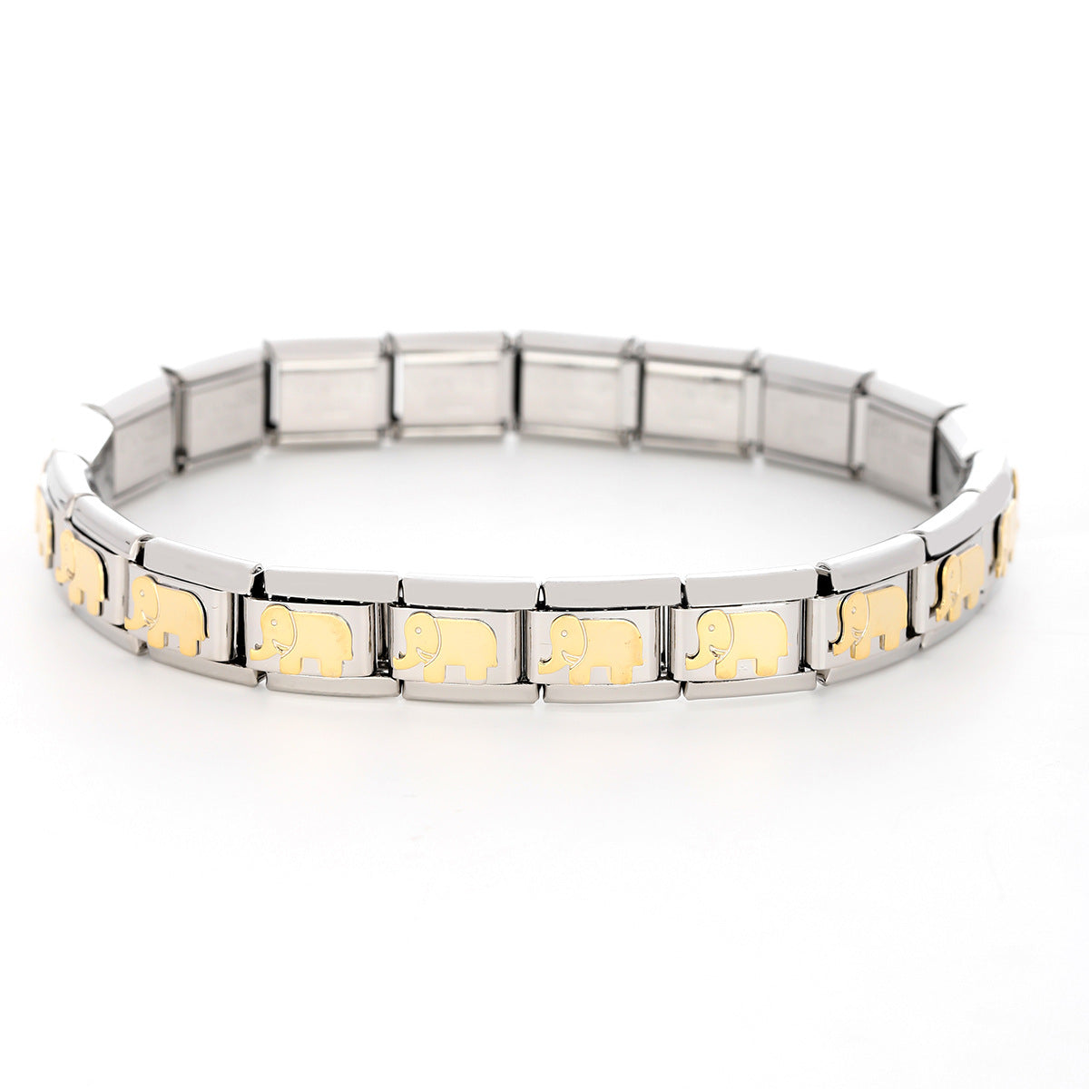 Wholesale Handmade original DIY stainless steel elastic clasp module bracelet