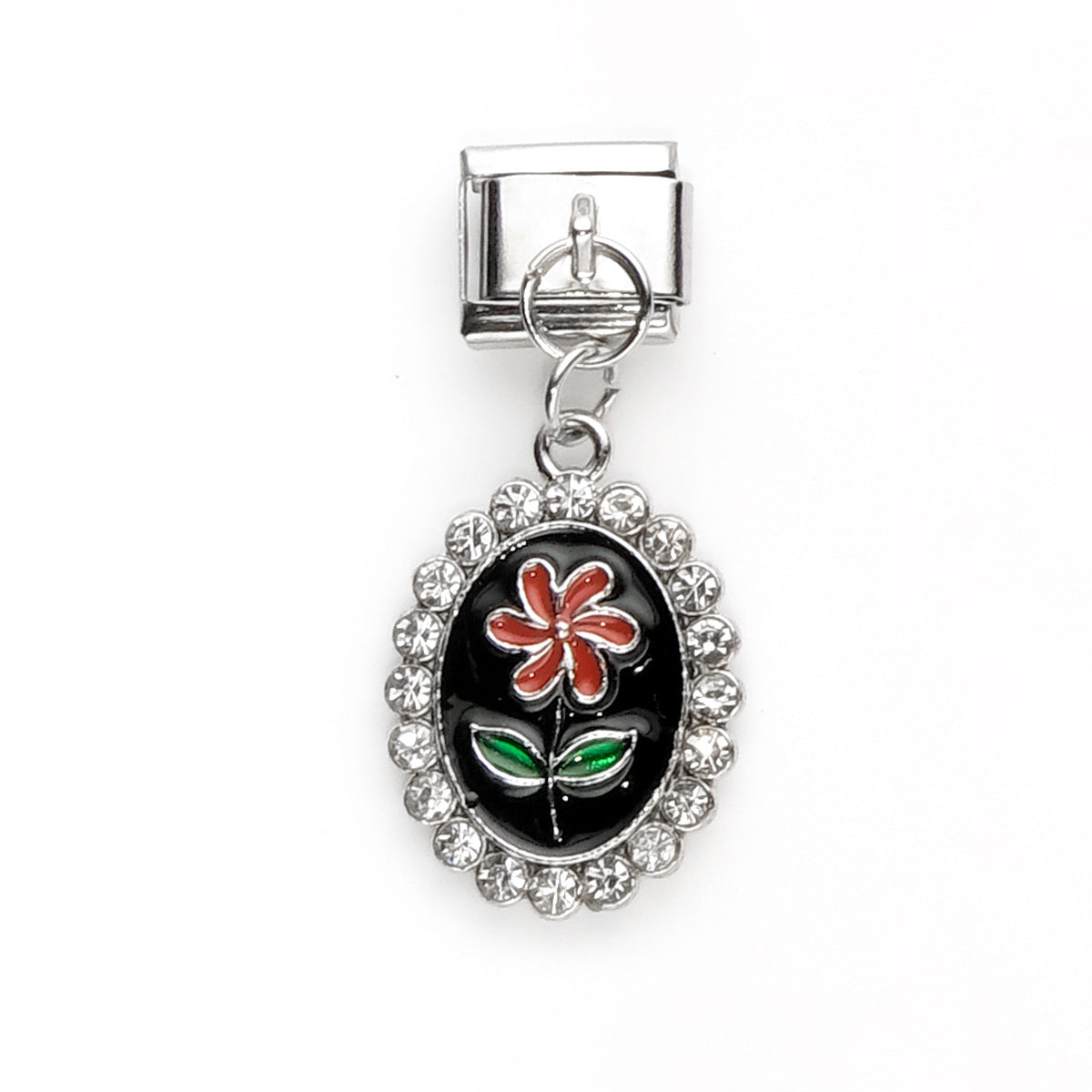 Wholesale 10pcs Italian Charm Bracelet 9mm DIY Splicing Heart Butterfly Pendant Stainless Steel Composable Bracelet