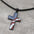 Wholesale Independence Day American Flag Cross Oil Drop Pendant Unisex Necklace
