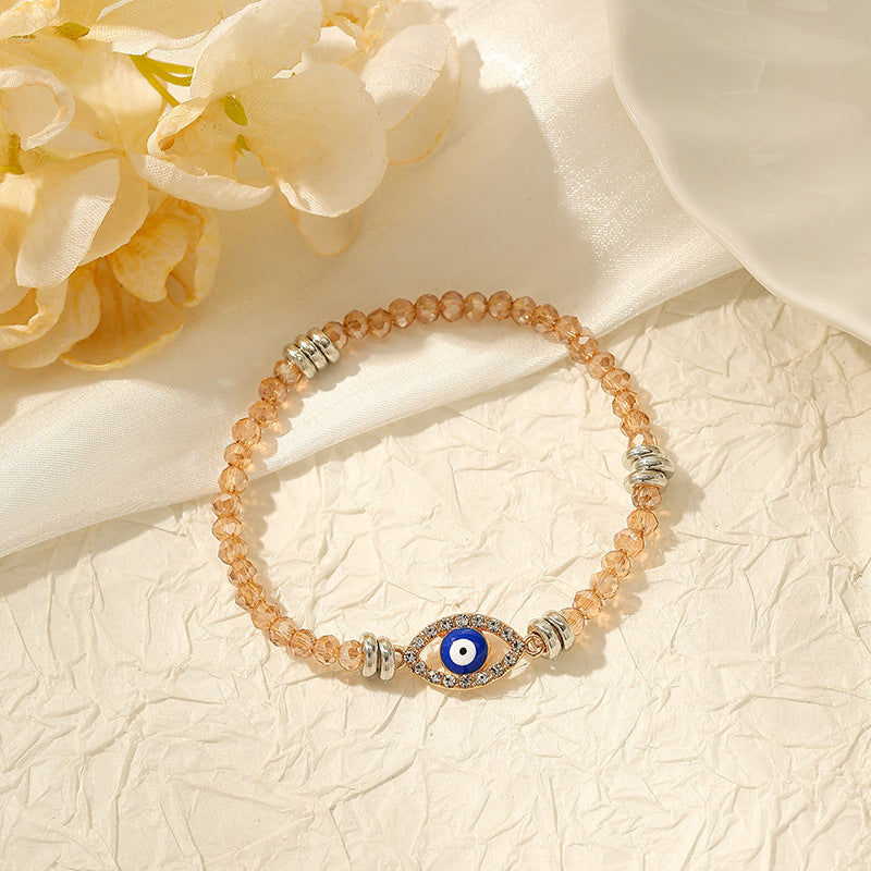 Wholesale Bohemian devil eye irregular bracelet