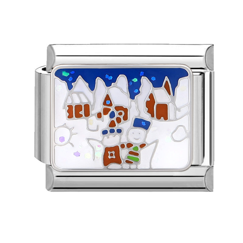 Wholesale Italian Module Creative Stylish Free DIY Cartoon Fashion Christmas Bracelet