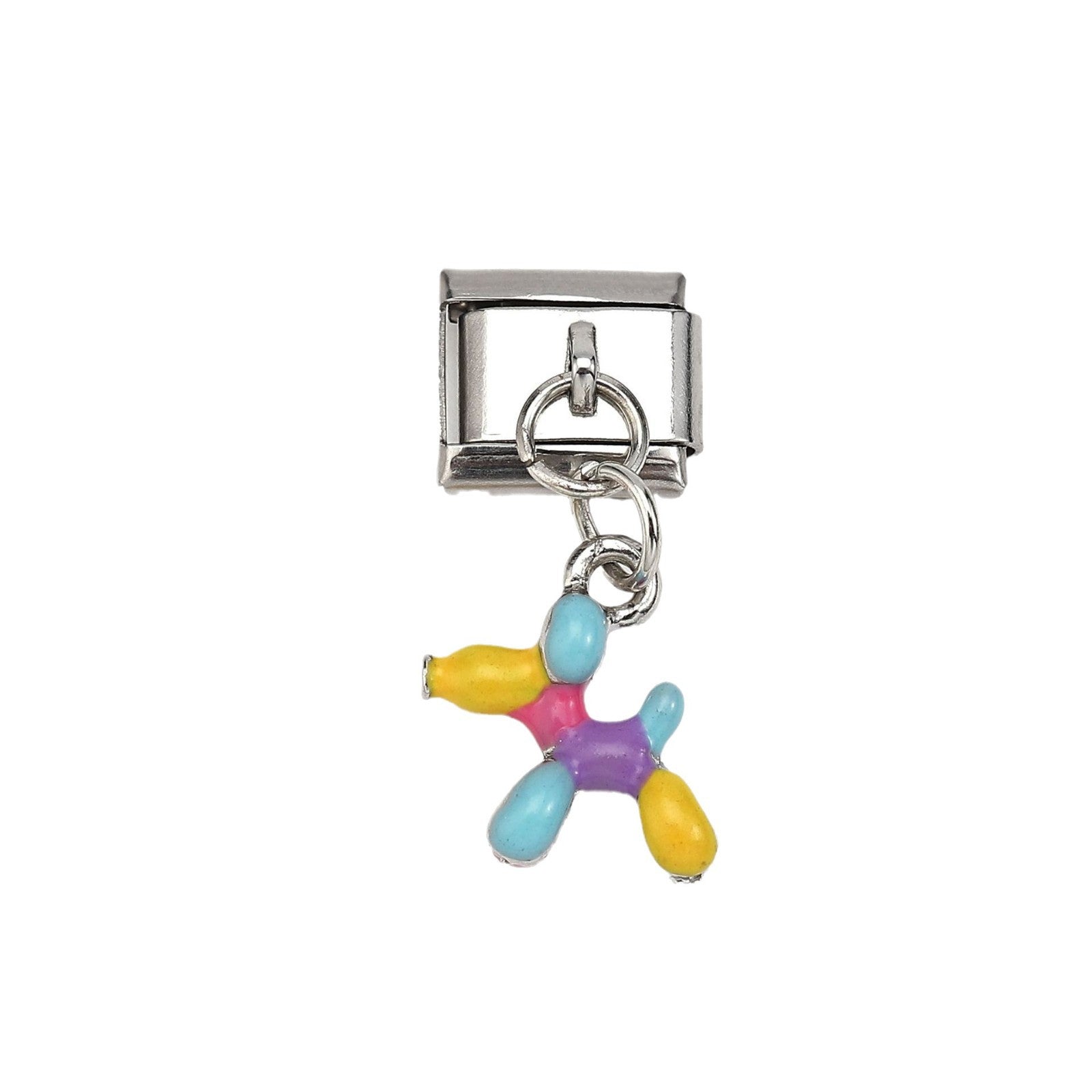 Wholesale 5pcs Italian Charm Bracelet 9mm DIY Splicing Colorful Pendant Stainless Steel Composable Bracelet