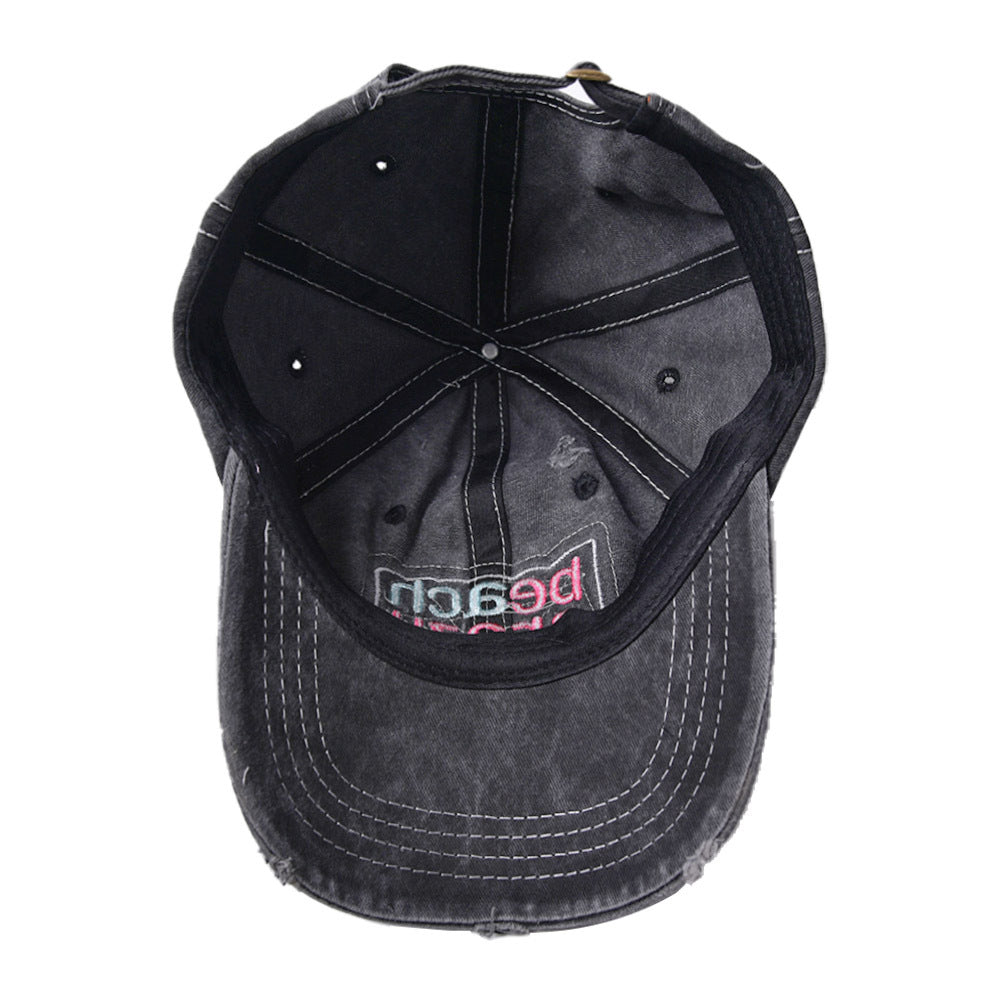 Wholesale Beach Crazy Letters Hat Old Baseball Cap ACC-HT-WenRan009