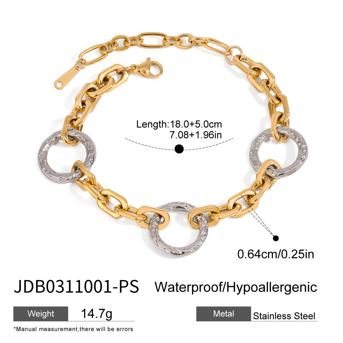 Wholesale  18k gold stainless steel gold and silver color  necklace