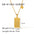 Wholesale stainless steel twelve constellation simple necklace 18K gold plated square clavicle chain