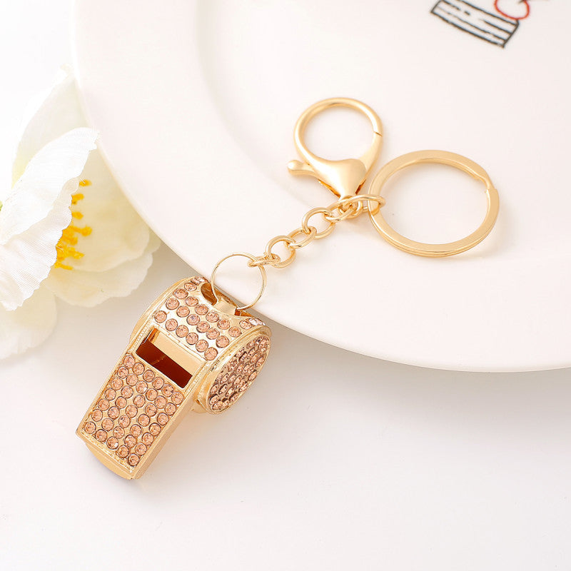 Wholesale Rhinestone Whistle Keychain ACC-KC-YuanFei002