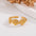 Wholesale Stainless Steel Open Ring  Gold Plated Adjustable Ring