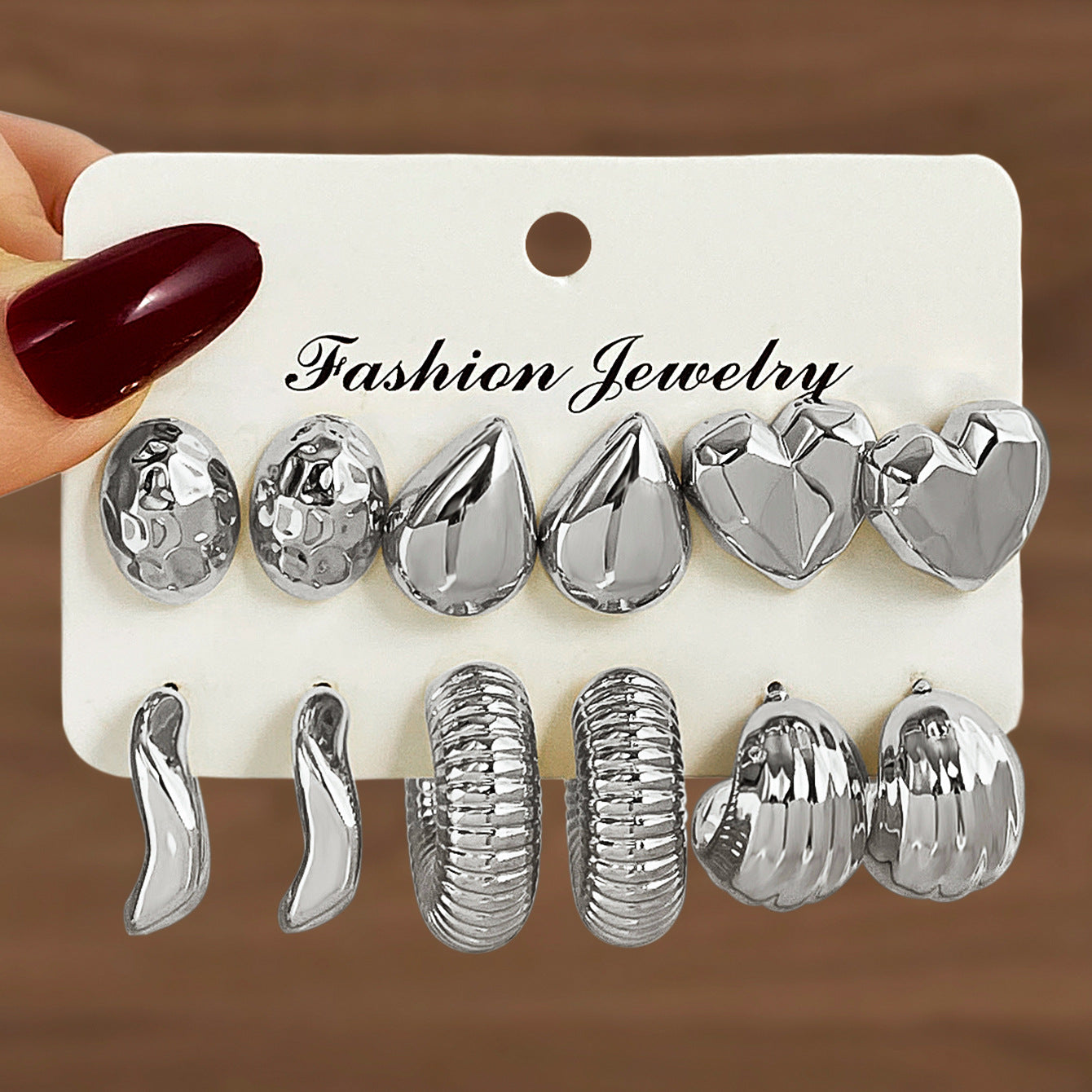 Wholesale Retro  Exaggerated C- shaped Earrings suit