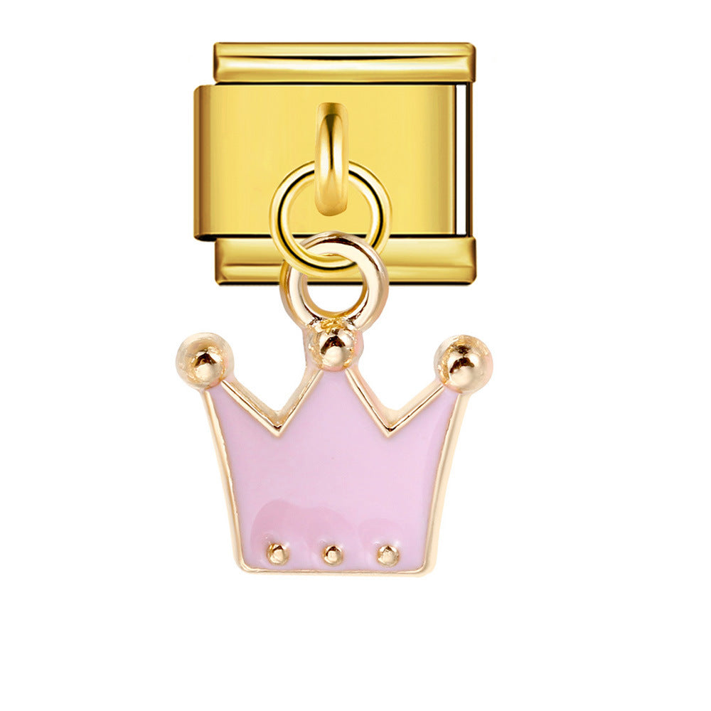 Wholesale  Italian Charm Bracelet 9mm DIY hook style Creative Stainless Steel Composable Bracelet