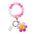 Wholesale Creative DIY Acrylic Smiley Sunflowerl Silicone Bead Bracelet Keychains