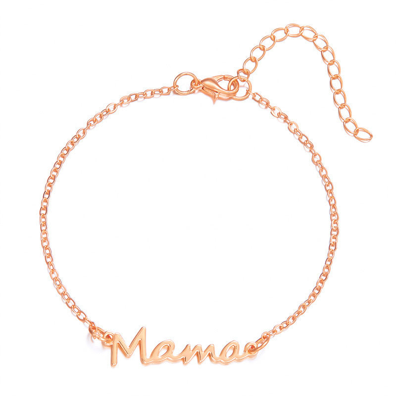 Wholesale  All-match Elegant Mama Letter Bracelet