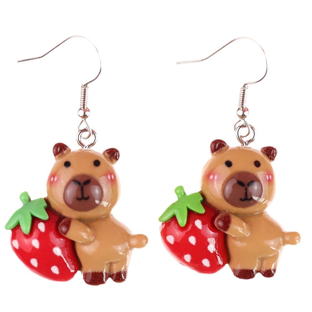 Wholesale  Cute Cartoon Fruit Earrings