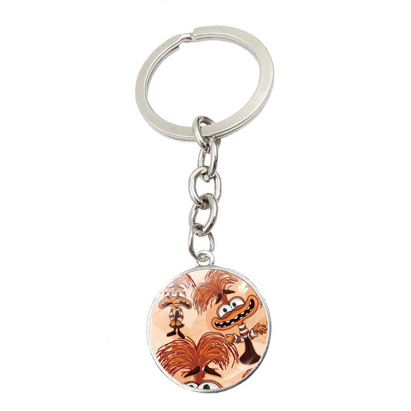 Wholesale Cartoon Zinc Alloy Glass Keychains ACCVIP-KC-JiaYun001