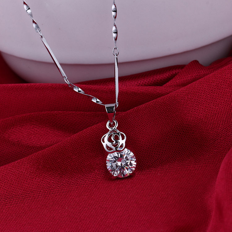 Wholesale  Collection Color Resistant Anti-allergic Zircon Necklace