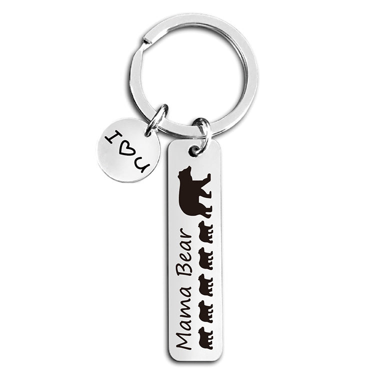Wholesale Mama Bear Mother's Day Gift Metal Keychains ACC-KC-Ganggu017