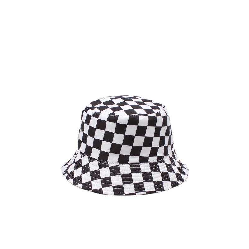 Wholesale  Personalized Chessboard Plaid Fisherman Hat Bucket Hat