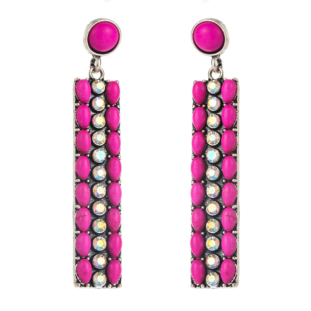 Wholesale long alloy earrings