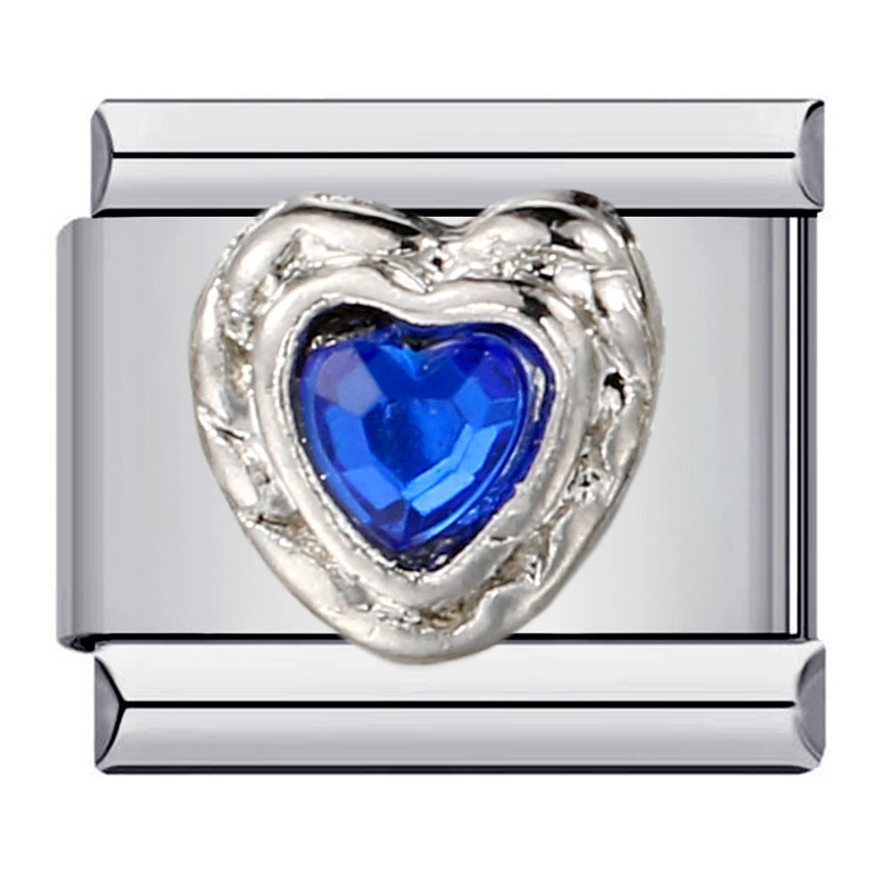 Wholesale  Italian Charm Bracelet 9mm DIY  Welded Oil Drip Creative Stainless Steel Composable Bracelet