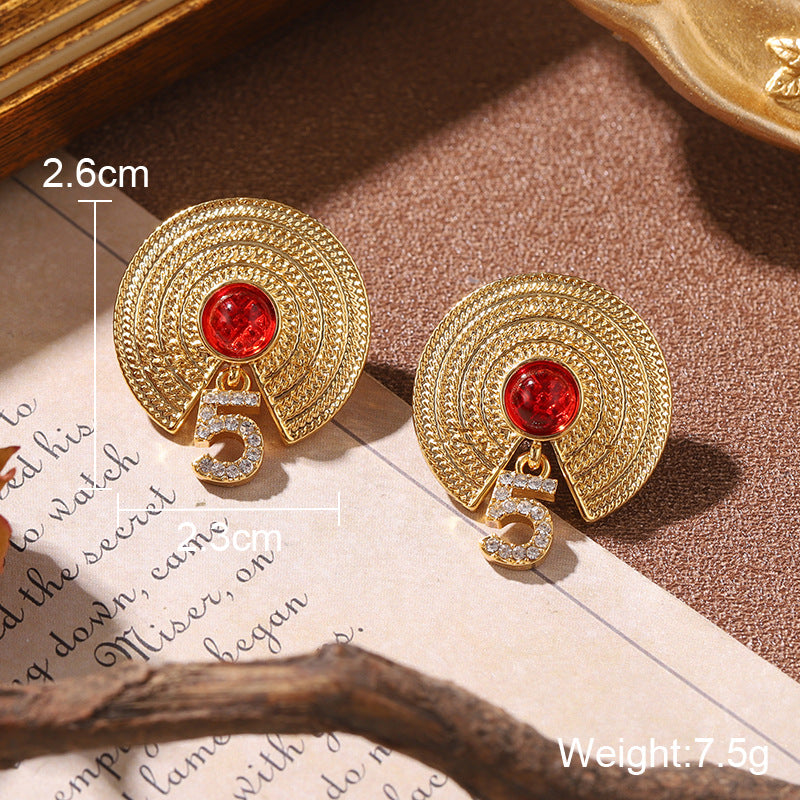 Wholesale  Retro Style Sweet Flower Versatile Earrings