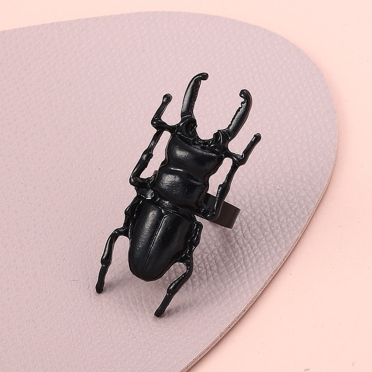 Wholesale  cartoon insect creative metal beetle ring