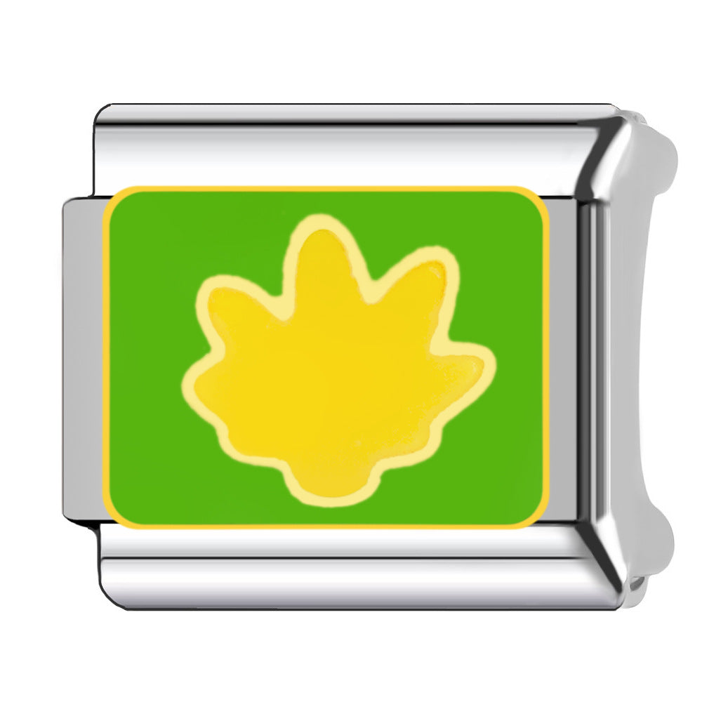 Wholesale Trendy DIY Cartoon Fruit Vegetable Bracelet Charm Modules Stainless Steel Jewelry Accessory