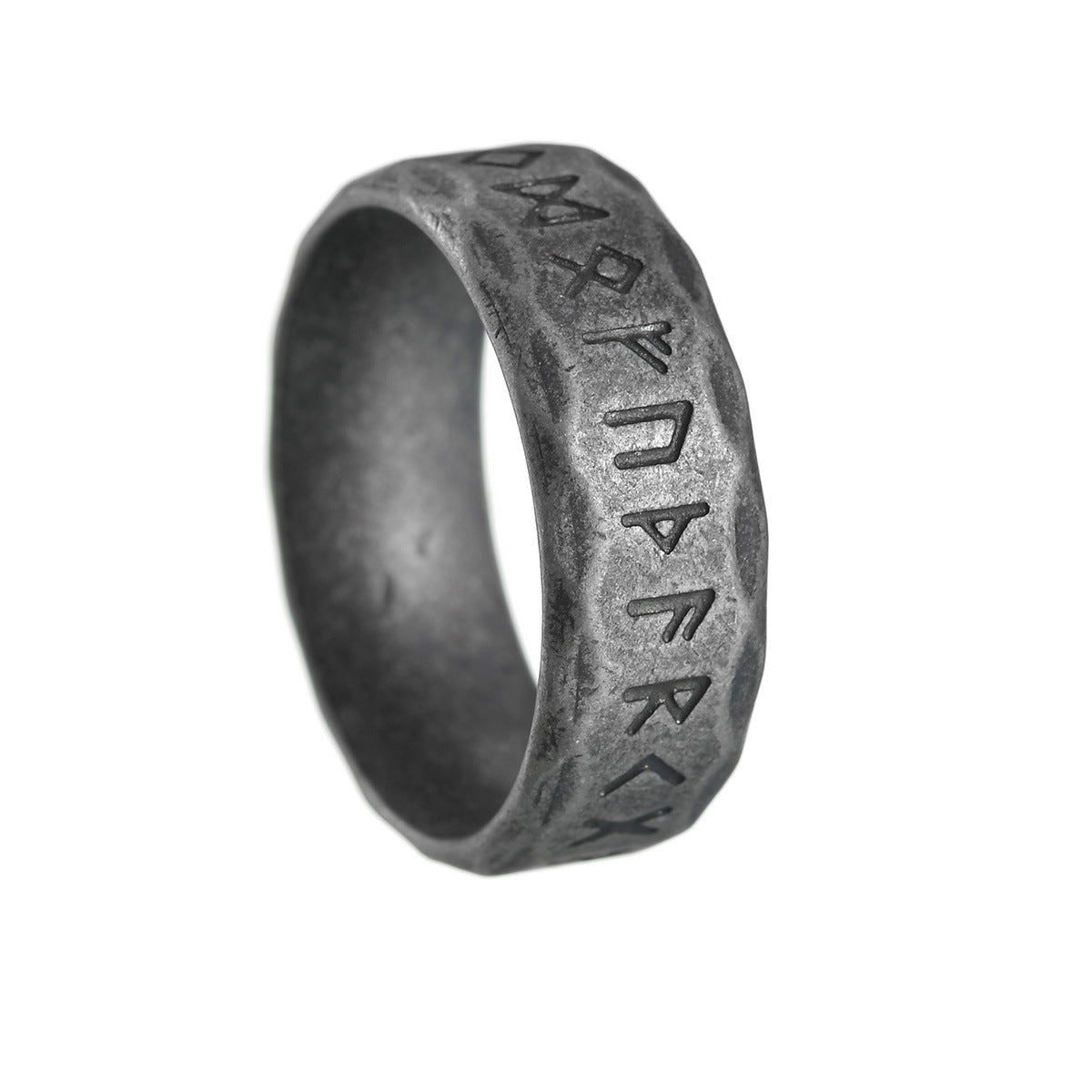 Wholesale Titanium Steel Men's Antique Silver Ring