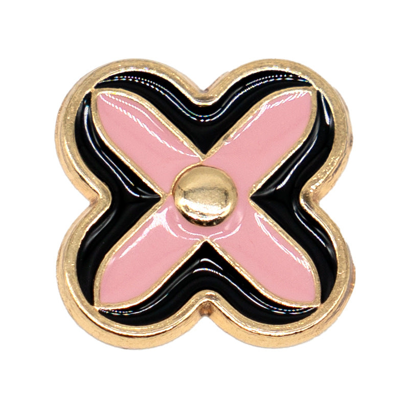 Wholesale Sweet Pink Princess Diamond Shoe Buckle Metal Charm Decorative Fashion Accessory For Sandals Gift Boutique Resale