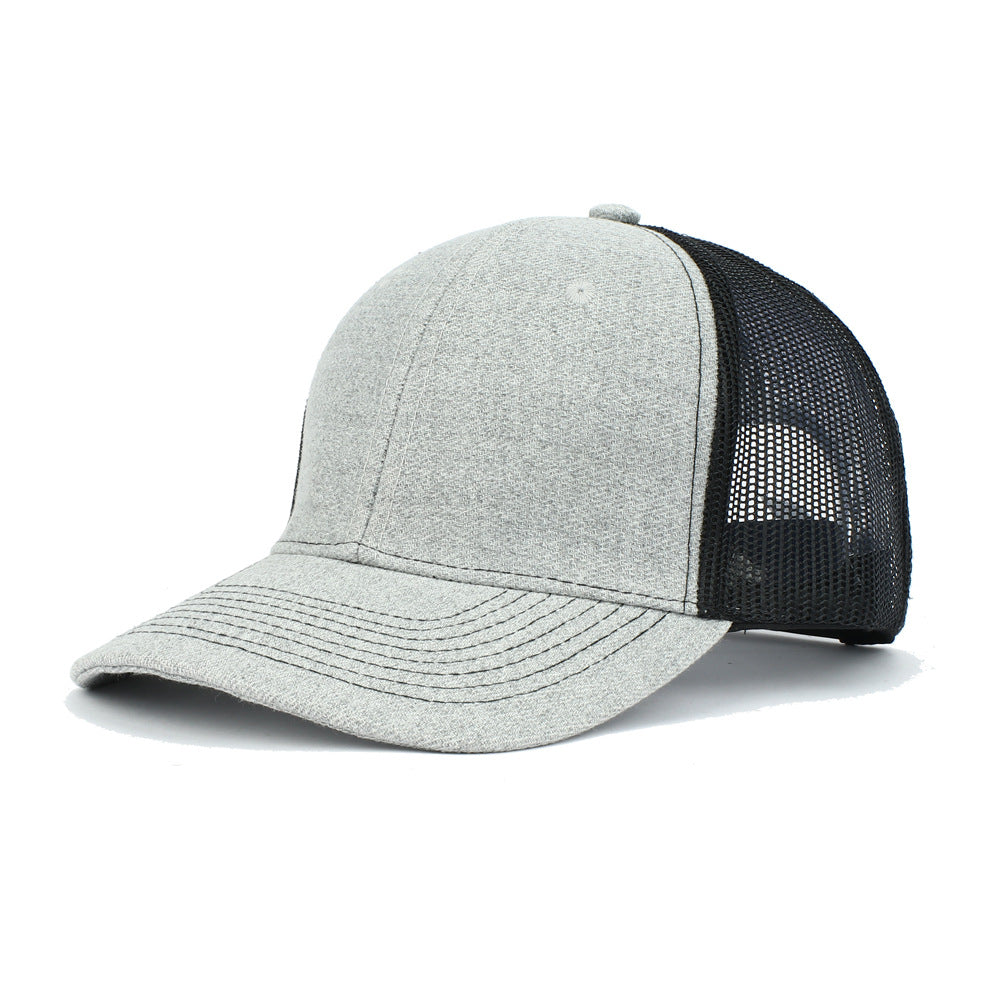 Wholesale Solid Color Trucker Hat Cotton Mesh Cap Baseball Cap ACC-HT-RongZhao030