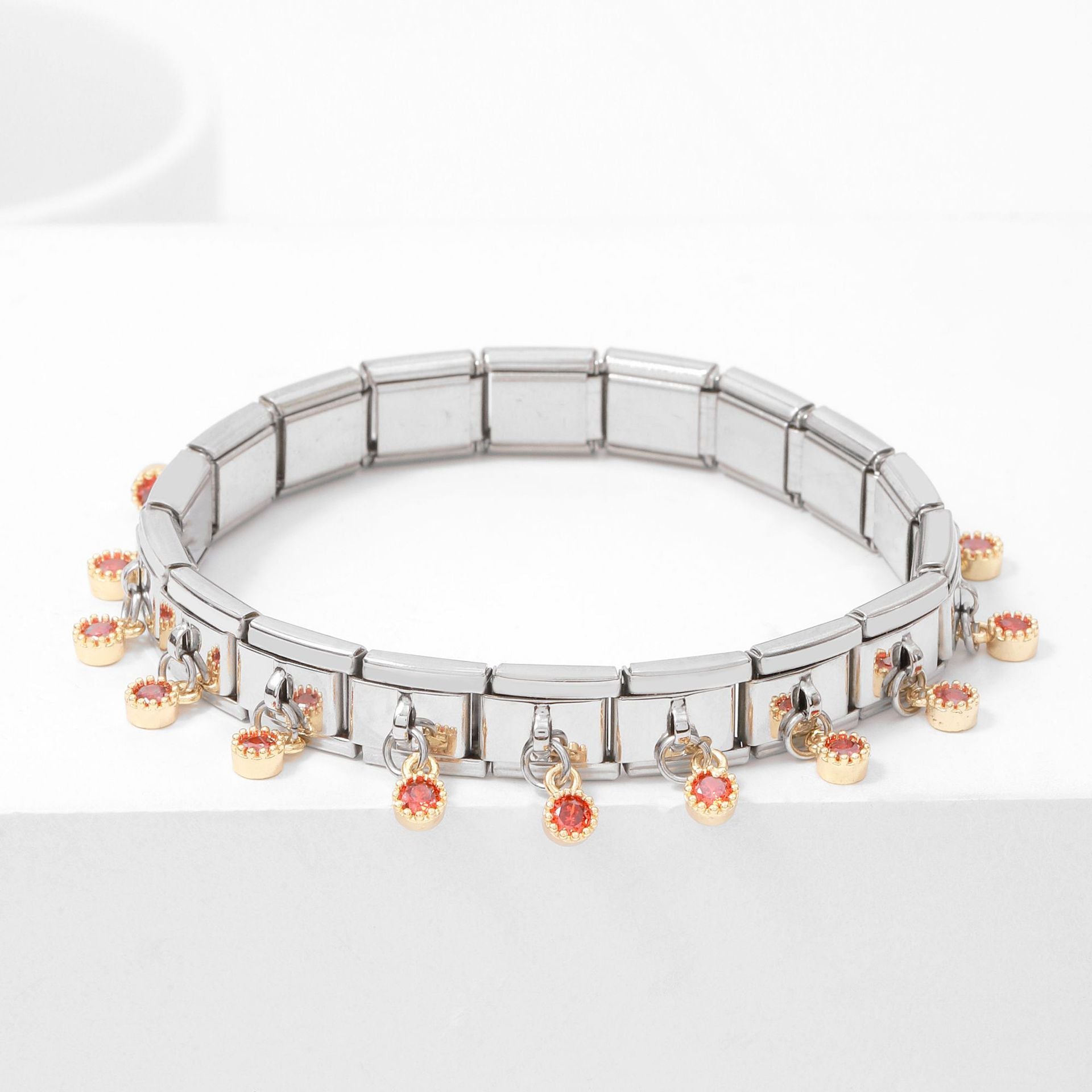 Wholesale Italian Charm Bracelet 9mm DIY Spliced Removable Stainless Steel Candy Composable Bracelet ACC-BT-XY033