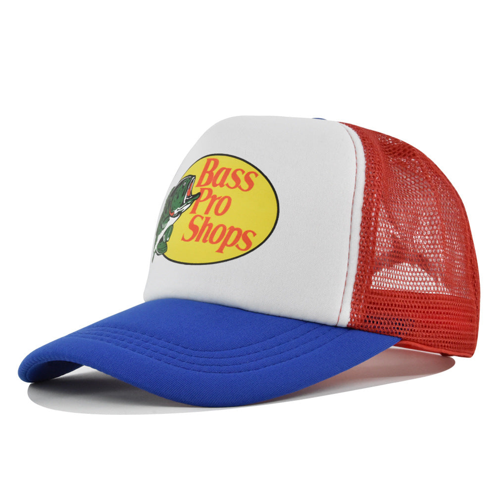 Wholesale Printed fish silk screen cap summer net Hat
