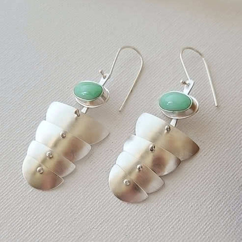 Wholesale Creative  geometric multi-layer metal personalized earrings