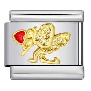 Wholesale Italian modular Photo-style angel pattern DIY  bracelet