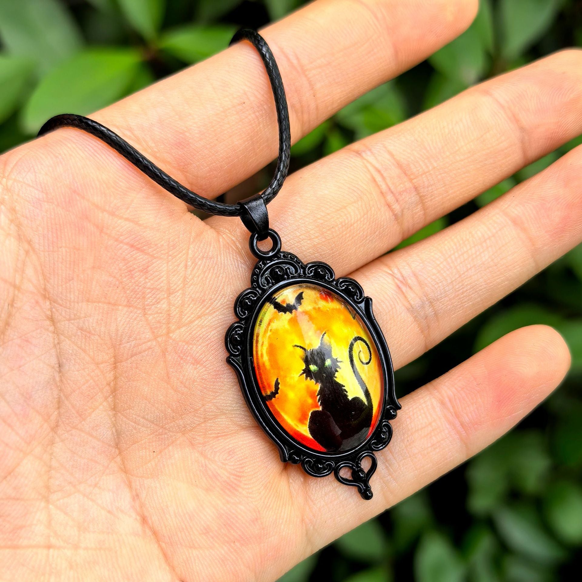 Wholesale  Halloween Dark Series Pu Leather Necklace