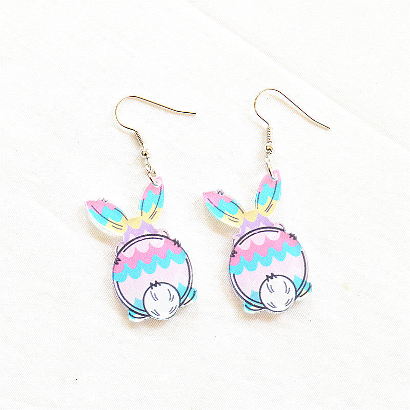 Wholesale Easter Cute Acrylic Print Earrings