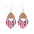 Wholesale Independence Day Star Earrings Striped Love Acrylic Stitching Earrings