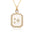 Wholesale Simple Copper Gold Plated Inlaid Zirconium Sweater Chain