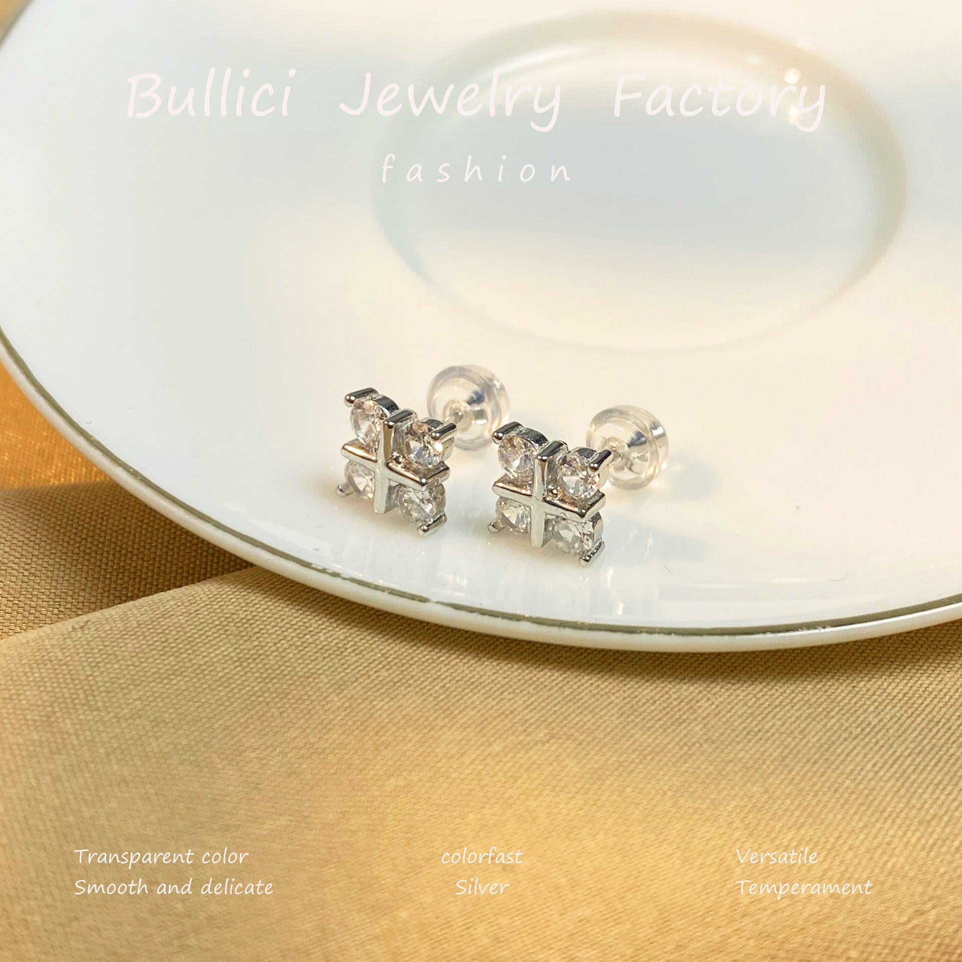 Wholesale Light Luxury Style S925 Sterling Silver Earrings