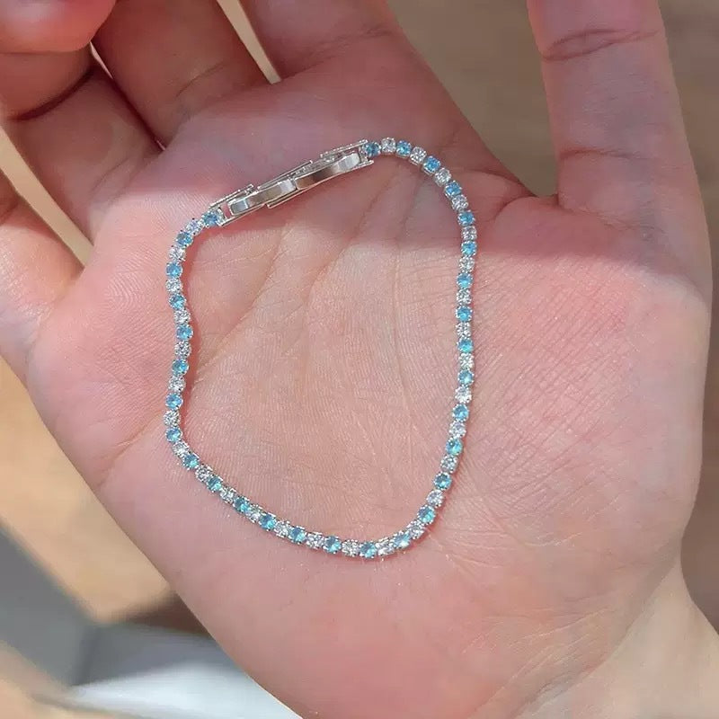 Wholesale Lucky Flower Blue Turquoise Bracelet Fashion Accessory Gift for Women