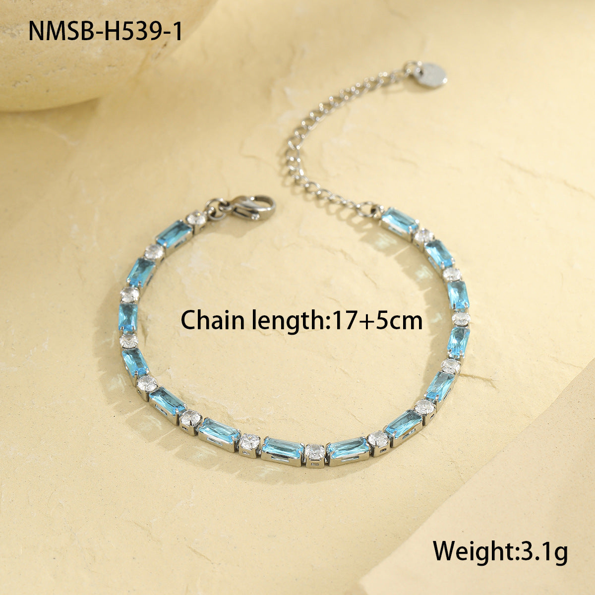 Wholesale  Color Zircon Bracelet Stainless Steel Bracelet