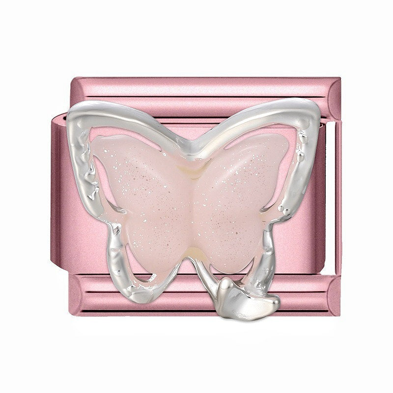 Wholesale Chic Stainless Steel Bow Bracelet With Pink Diamond Petals Country Style Electroplated Finish Fashion Accessory For Resale